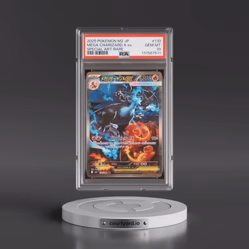 2025 Pokémon M2-Inferno X #110 Mega Charizard X EX - Holo Special Art Rare (PSA 10 GEM MINT)