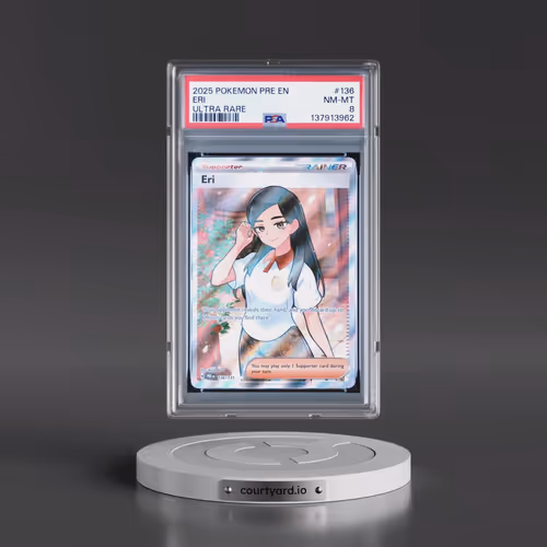 2025 Pokémon Pre EN-Prismatic Evolutions #136 Eri - Ultra Rare (PSA 8 NM-MT)