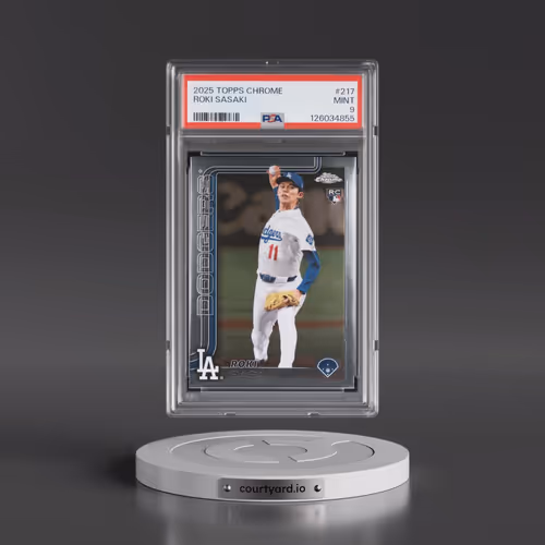 2025 Topps Chrome #217 Roki Sasaki (PSA 9 MINT)