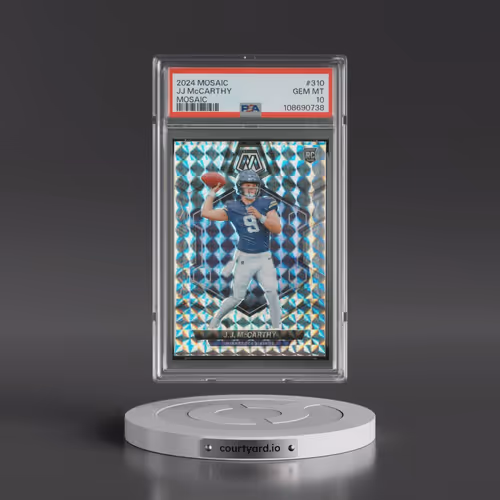 2024 Panini Mosaic #310 JJ McCarthy - Mosaic (PSA 10 GEM MINT)