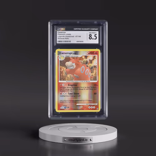 2008 Legends Awakened #47/146 Camerupt - Reverse Holo (CGC 8.5 NM-MT+)
