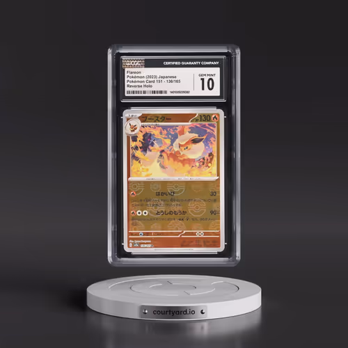 2023 Pokémon Card 151 #136/165 Flareon - Reverse Holo Poké Ball (CGC 10 GEM MINT)