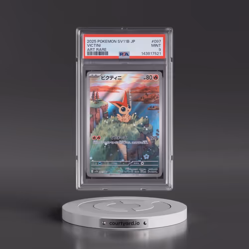 2025 Pokémon Sv11b-Black Bolt #097 Victini - Art Rare (PSA 9 MINT)
