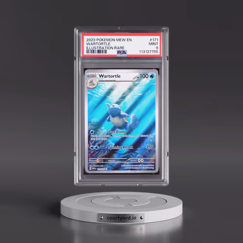 2023 Pokémon Mew EN-151 #171 Wartortle - Illustration Rare (PSA 9 MINT)