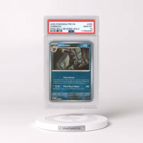 2025 Pokémon Pre EN-Prismatic Evolutions #059 Umbreon - Reverse Holo Poke Ball (PSA 10 GEM MINT)