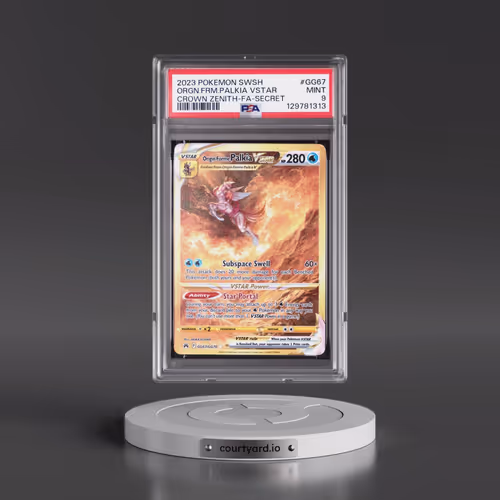2023 Pokémon Sword and Shield Crown Zenith #GG67 Origin Forme Palkia Vstar - Full Art Secret (PSA 9