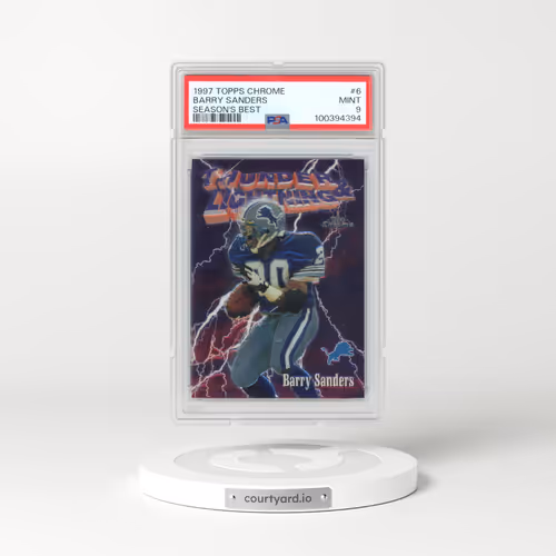 1997 Topps Chrome Season's Best #6 Barry Sanders (PSA 9 MINT)