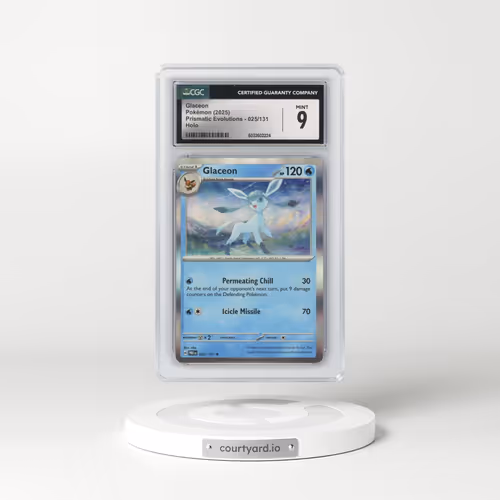 2025 Prismatic Evolutions - PRE EN #025/131 Glaceon - Holo (CGC 9 MINT)
