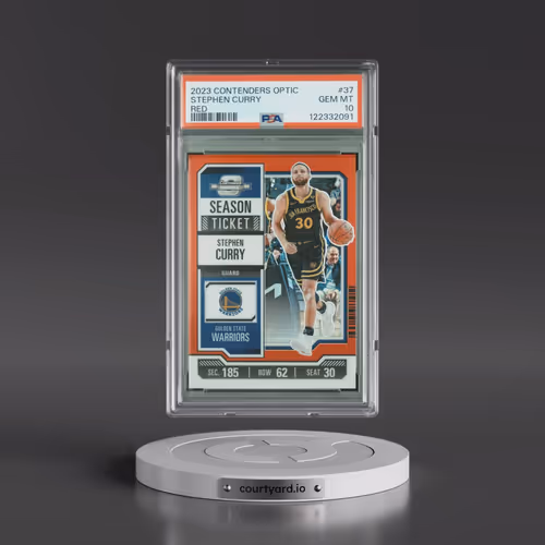2023 Panini Contenders Optic #37 Stephen Curry - Red (PSA 10 GEM MINT)