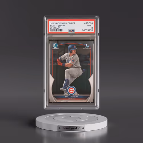2023 Bowman Draft #BDC33 Matt Shaw - Chrome (PSA 9 MINT)