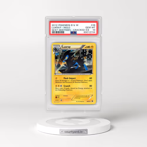 2012 Pokémon Black & White Next Destinies #46 Luxray - Holo Cracked Ice (PSA 10 GEM MINT)
