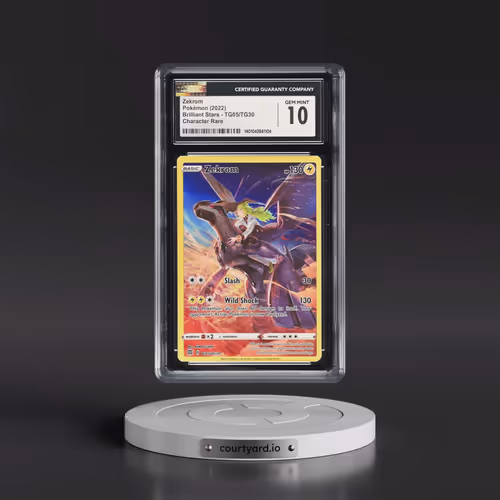 2022 Brilliant Stars #TG05/TG30 Zekrom - Trainer Gallery Holo (CGC 10 GEM MINT)