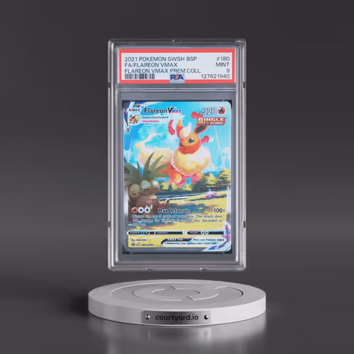 2021 Pokémon Swsh Black Star Promo #180 Flareon Vmax - Full Art Flareon Vmax Premium Collection (PSA