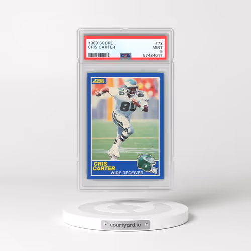 1989 Score #72 Cris Carter (PSA 9 MINT)