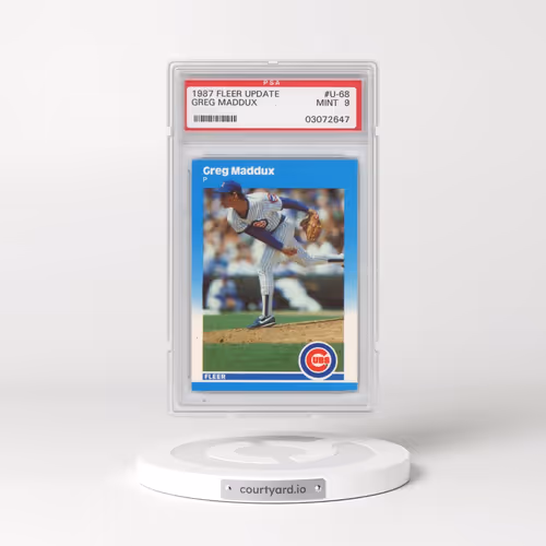 1987 Fleer Update #U-68 Greg Maddux (PSA 9 MINT)