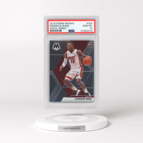 2019 Panini Mosaic #234 Kendrick Nunn - White Jersey (PSA 10 GEM MINT)
