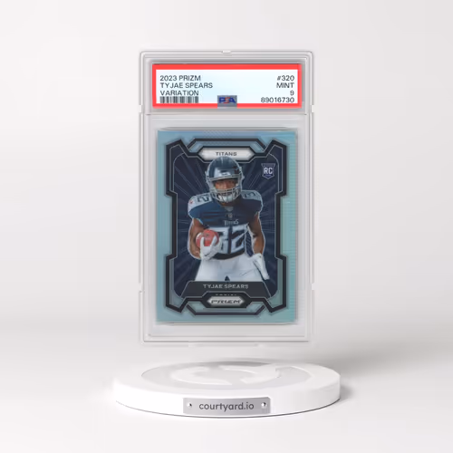 2023 Panini Prizm #320 Tyjae Spears - Variation (PSA 9 MINT)