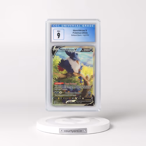 2022 Brilliant Stars #162/172 Honchkrow V - Ultra Rare Holo (CGC 9 MINT)