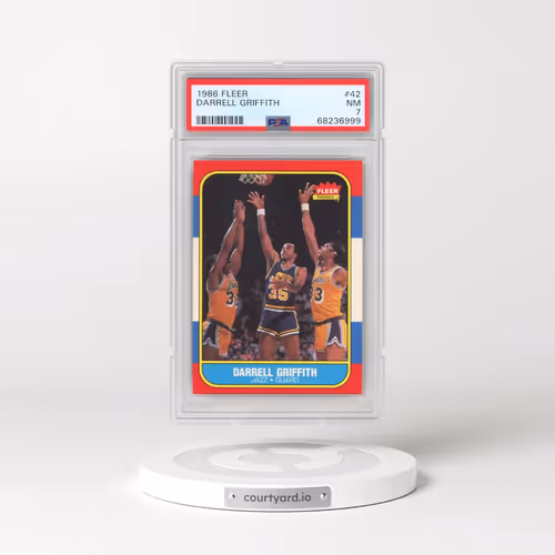1986 Fleer #42 Darrell Griffith (PSA 7 NM)