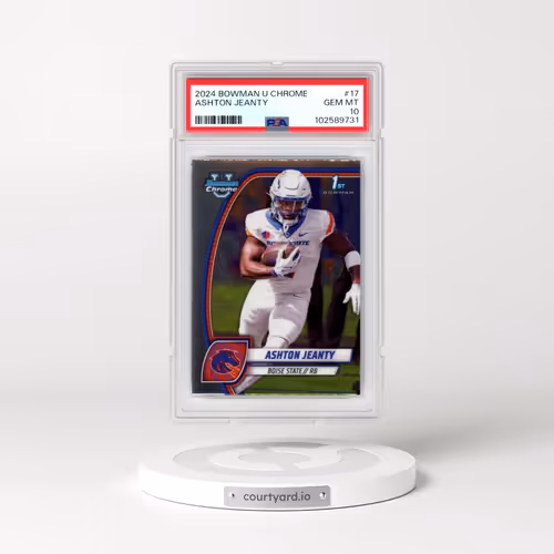 2024 Bowman University Chrome #17 Ashton Jeanty (PSA 10 GEM MINT)