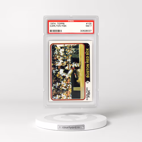 1974 Topps #105 Carlton Fisk (PSA 7 NM)