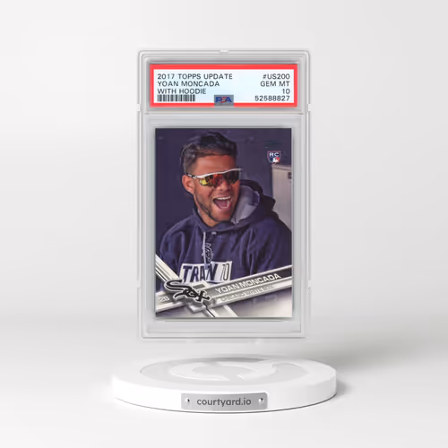 2017 Topps Update #US200 Yoan Moncada - With Hoodie (PSA 10 GEM MINT)