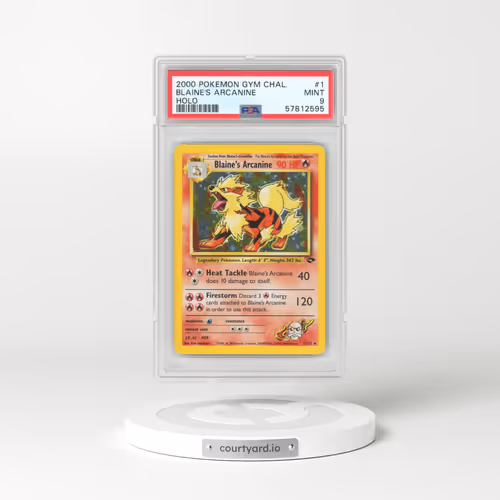 2000 Pokémon Gym Challenge #1 Blaine's Arcanine - Holo (PSA 9 MINT)