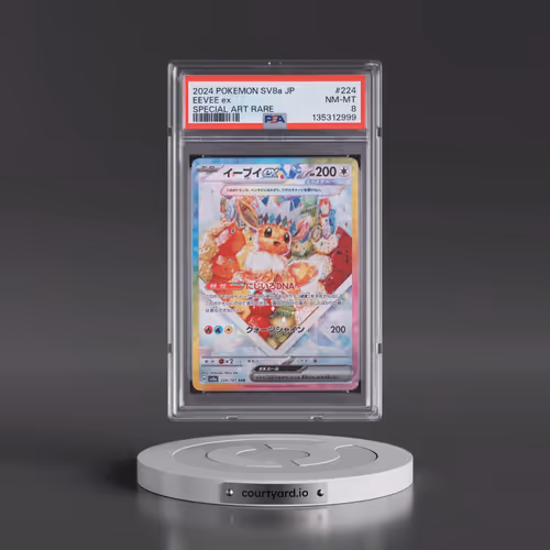 2024 Pokémon Sv8a-Terastal Fest EX #224 Eevee EX - Holo Special Art Rare (PSA 8 NM-MT)