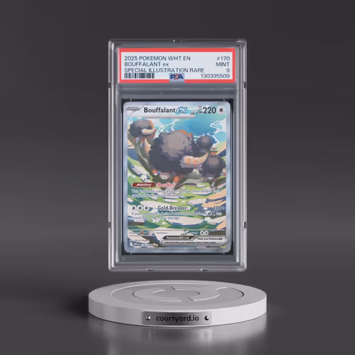 2025 Pokémon Wht EN-White Flare #170 Bouffalant EX Special Illustration Rare