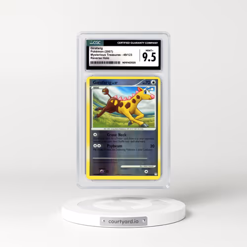 2007 Mysterious Treasures #49 Girafarig - Holo (CGC 9.5 MINT+)
