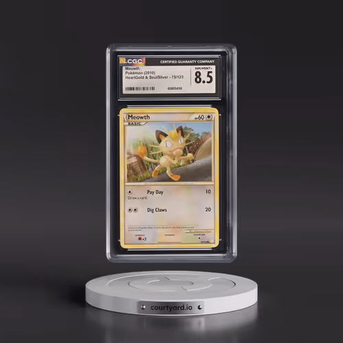 2010 HeartGold & SoulSilver #75/123 Meowth (CGC 8.5 NM-MT+)