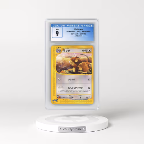 2002 Split Earth #061/088 Raticate - 1st Edition (CGC 9 MINT)