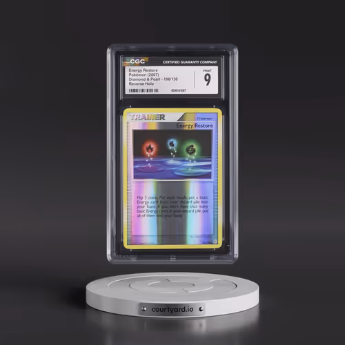 2007 Diamond & Pearl #106/130 Energy Restore - Reverse Holo (CGC 9 MINT)