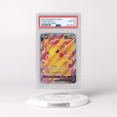 2020 Pokémon Sword & Shield Vivid Voltage #170 Pikachu V - Holo Full Art (PSA 10 GEM MINT)