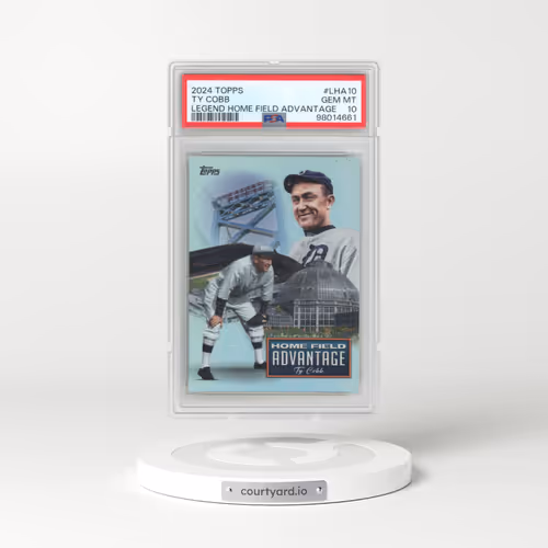 2024 Topps Legendary Home Field Advantage #LHA10 Ty Cobb - Series 2 (PSA 10 GEM MINT)