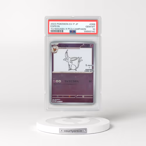 2023 Pokémon SV-P Promo #066 Espeon - YU Nagaba X Pokemon Card Game Campaign (PSA 10 GEM MINT)