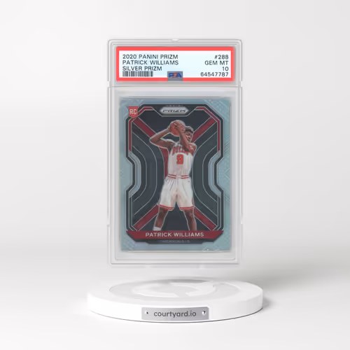 2020 Panini Prizm #288 Patrick Williams - Silver Prizm (PSA 10 GEM MINT)
