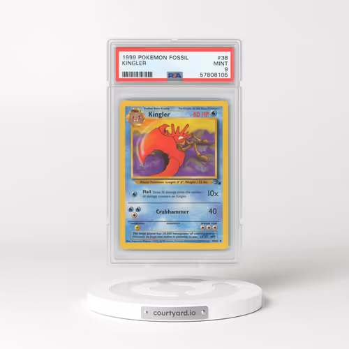 1999 Fossil #38 Kingler (PSA 9 MINT)