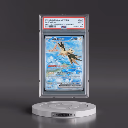 2023 Pokémon Mew EN-151 #202 Zapdos EX - Holo Special Illustration Rare (PSA 9 MINT)