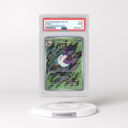 2024 Pokémon Tef EN-Temporal Forces #176 Arbok - Illustration Rare (PSA 9 MINT)
