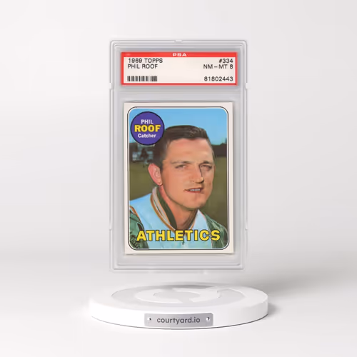 1969 Topps #334 Phil Roof (PSA 8 NM-MT)
