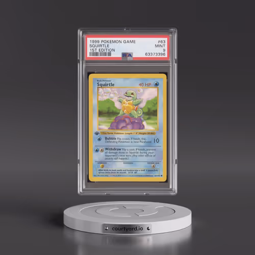 1999 Pokémon Game #63 Squirtle - 1st Edition (PSA 9 MINT)