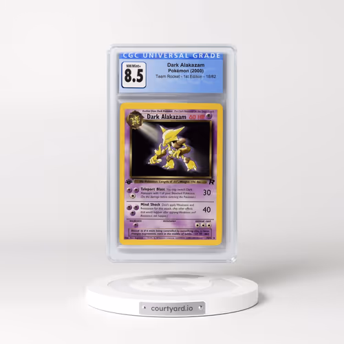 2000 Team Rocket #18/82 Dark Alakazam - 1st Edition 1st Edition (CGC 8.5 NM-MT+)