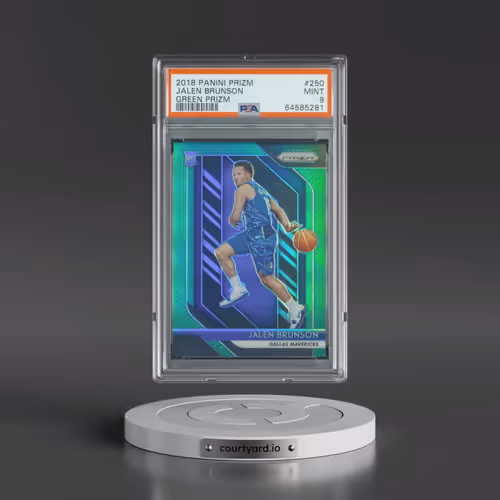 2018 Panini Prizm #250 Jalen Brunson - Green Prizm (PSA 9 MINT)