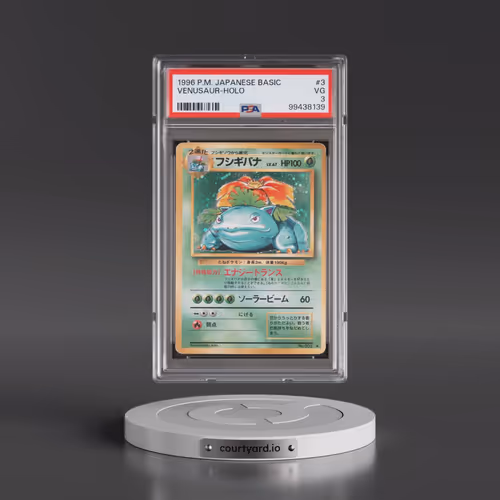 1996 Pokémon Basic #3 Venusaur - Holo (PSA 3 VG)
