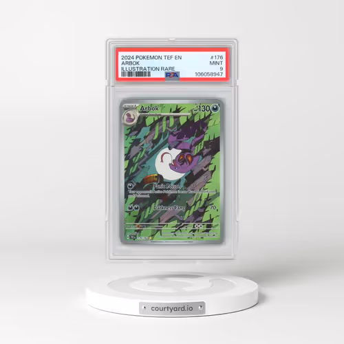 2024 Pokémon Tef EN-Temporal Forces #176 Arbok - Illustration Rare (PSA 9 MINT)