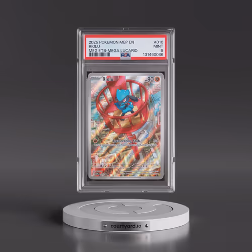2025 Pokémon Mep EN-Me Black Star Promo #010 Riolu - Mega Evolution Elite Trainer Box-Mega Lucario (