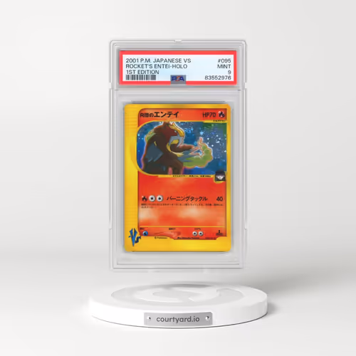 2001 Pokémon VS #095 Rocket's Entei - 1st Edition Holo (PSA 9 MINT)
