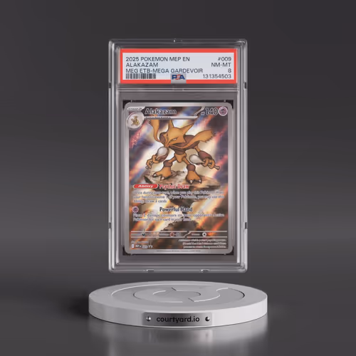 2025 Pokémon Mep EN-Me Black Star Promo #009 Alakazam - Mega Evolution Elite Trainer Box-Mega Gardev