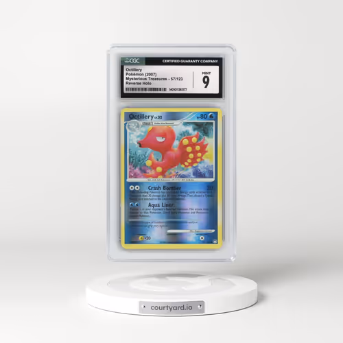2007 Mysterious Treasures #57/123 Octillery - Reverse Holo (CGC 9 MINT)